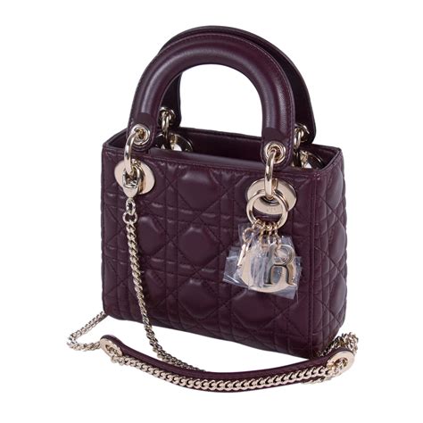 mini lady dior velvet bag|pre owned lady dior bag.